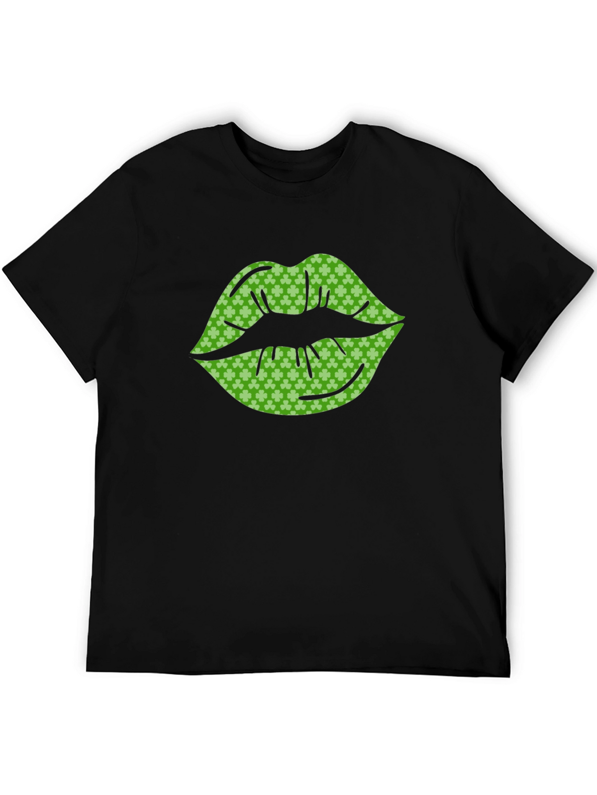 St. Patricks Day Shamrock Lips Graphic Tee