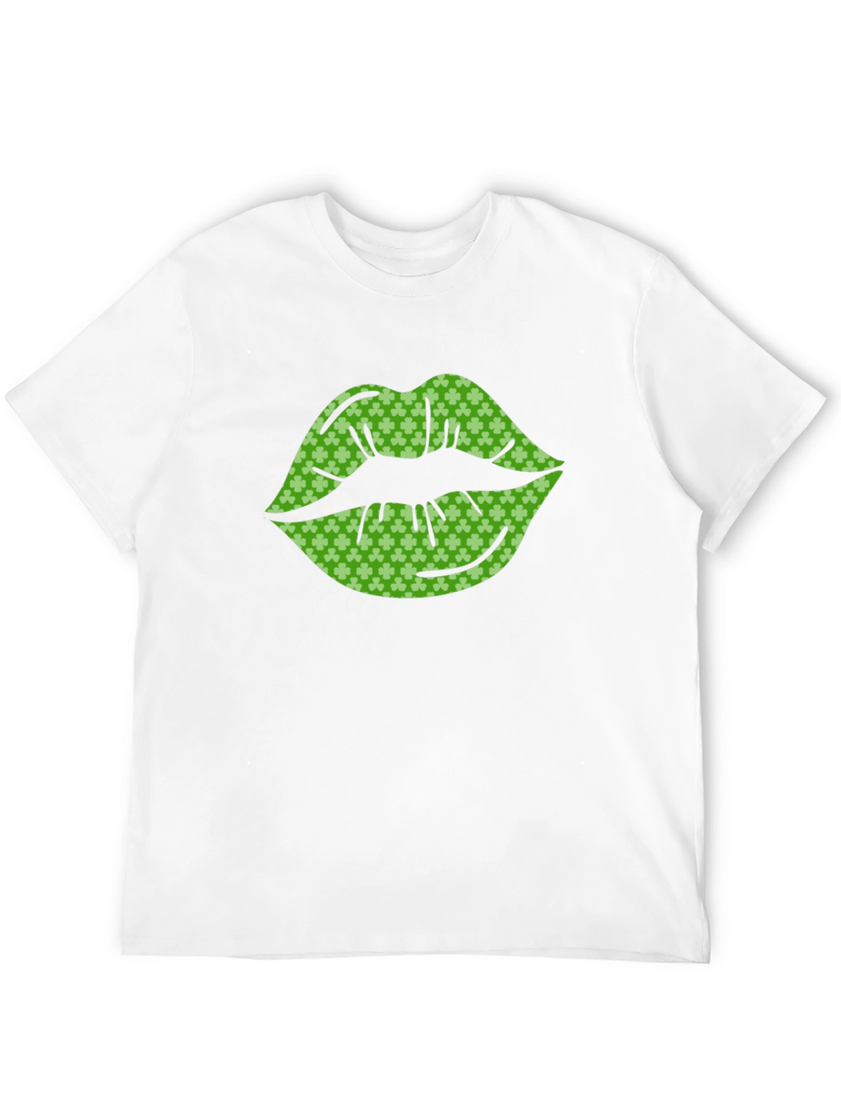 St. Patricks Day Shamrock Lips Graphic Tee