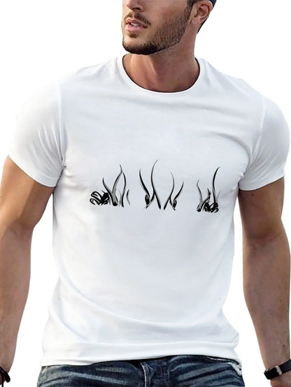 Graphic Tee - Abstract Grass Design