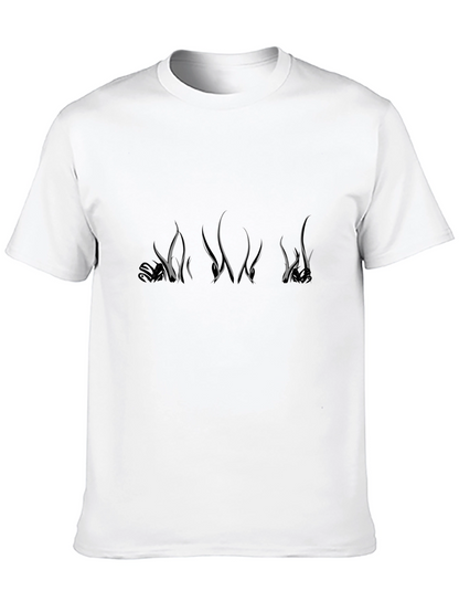 Graphic Tee - Abstract Grass Design