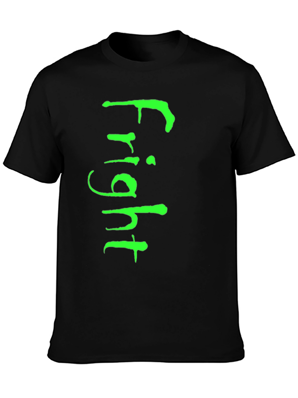 Fright T-Shirt - Green Graphic on Black Tee