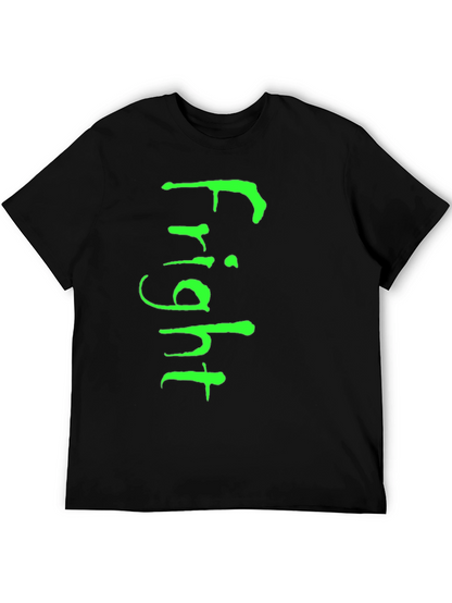 Fright T-Shirt - Green Graphic on Black Tee
