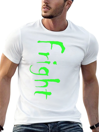 Fright T-Shirt - Green Graphic on Black Tee