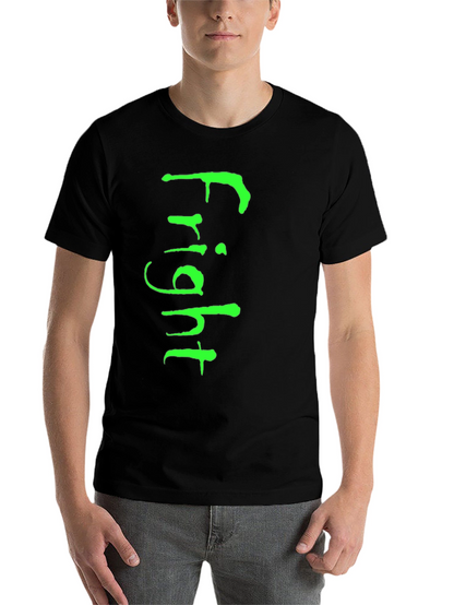 Fright T-Shirt - Green Graphic on Black Tee