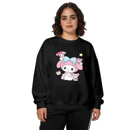 Adorable My Melody With Little Friends Crewneck Sweatshirt