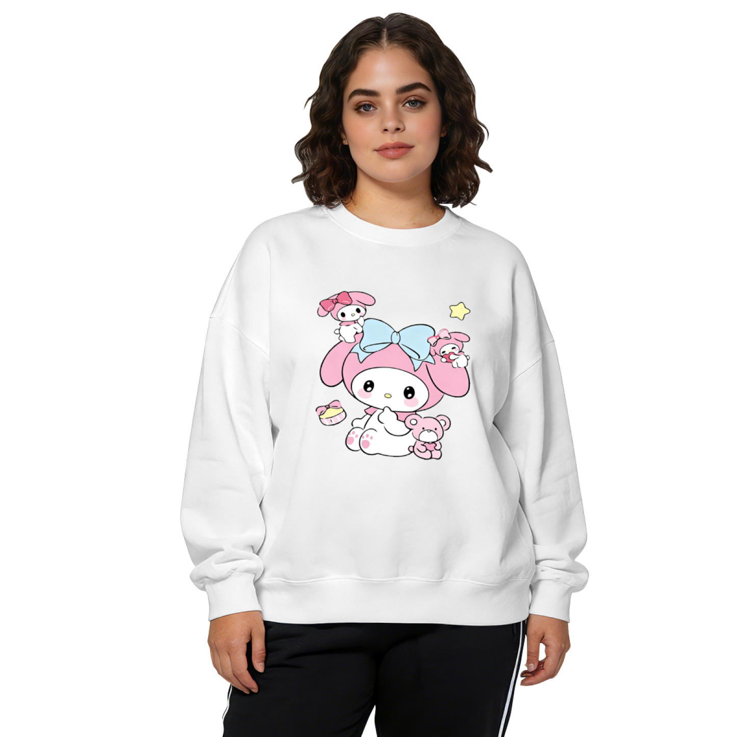 Adorable My Melody With Little Friends Crewneck Sweatshirt