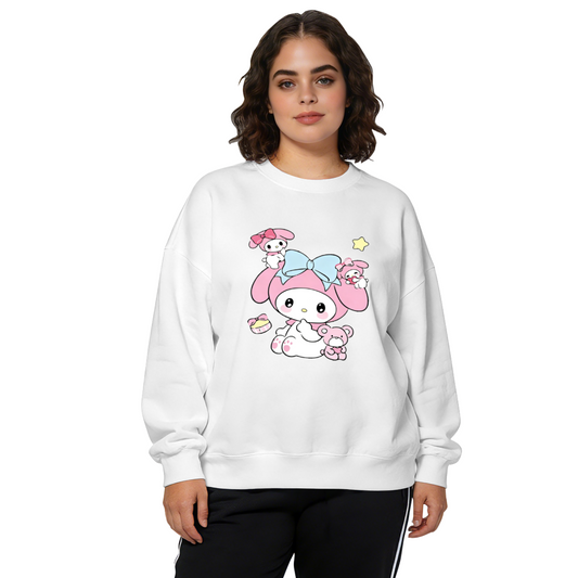 Adorable My Melody With Little Friends Crewneck Sweatshirt
