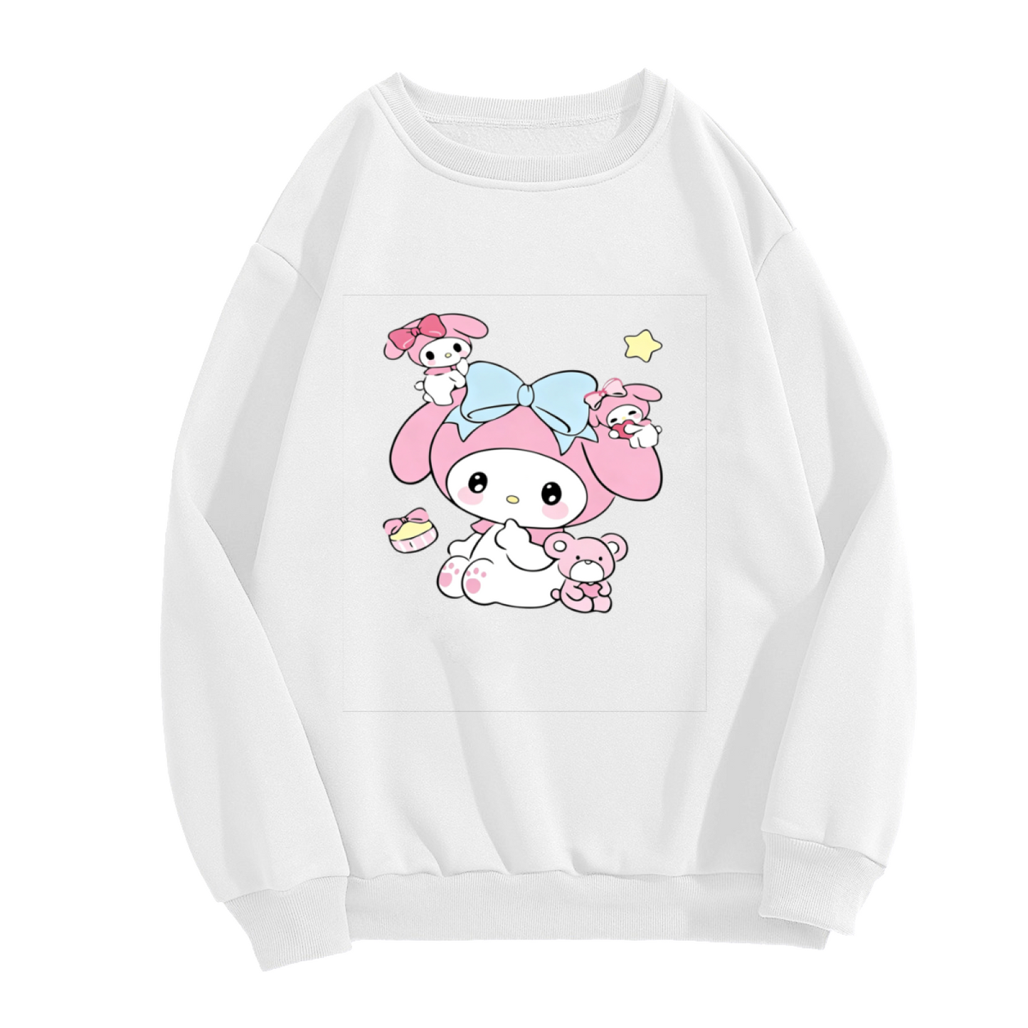 Adorable My Melody With Little Friends Crewneck Sweatshirt