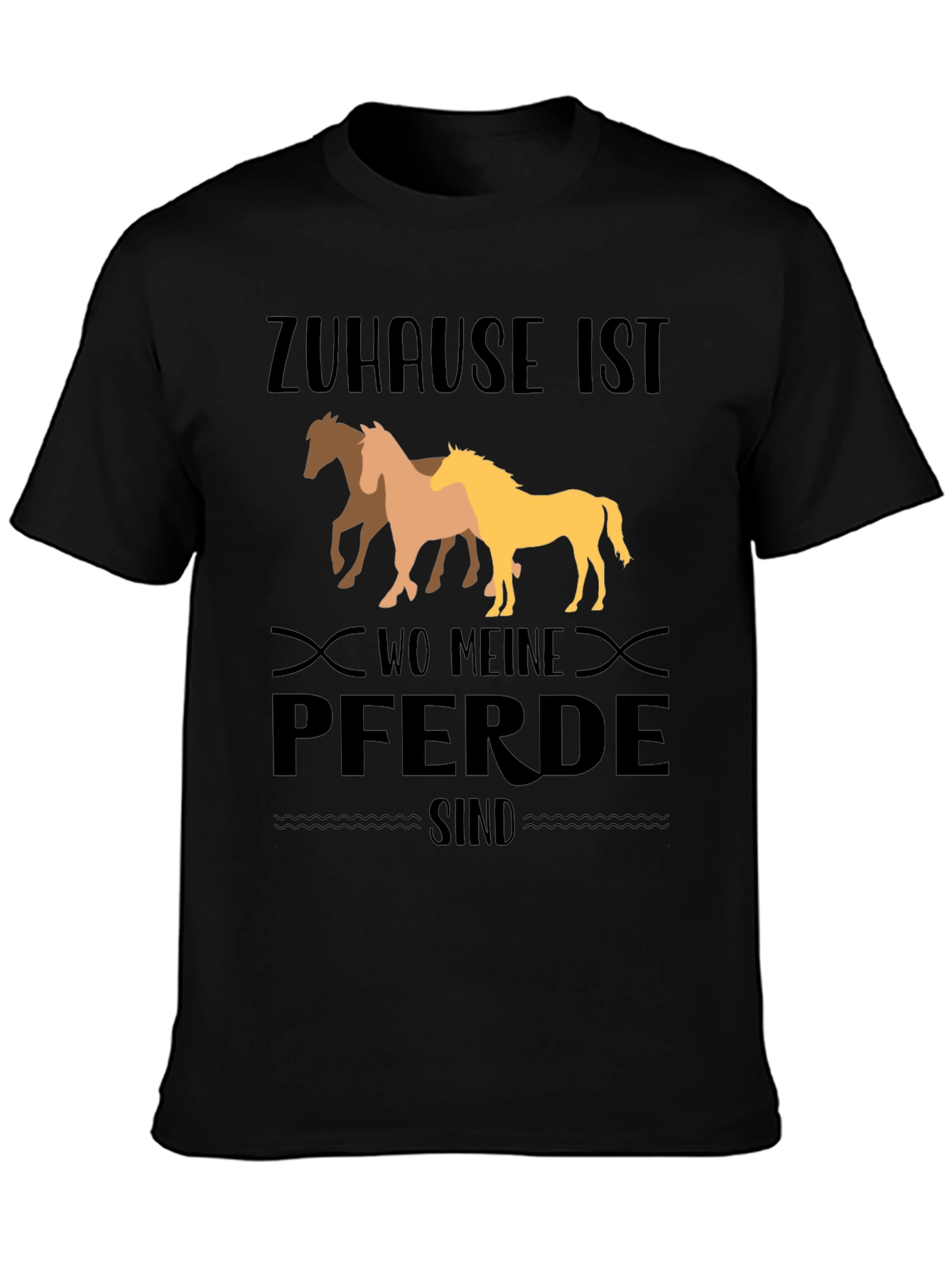 Horse Lover T-Shirt - Home is Where My Horses Are