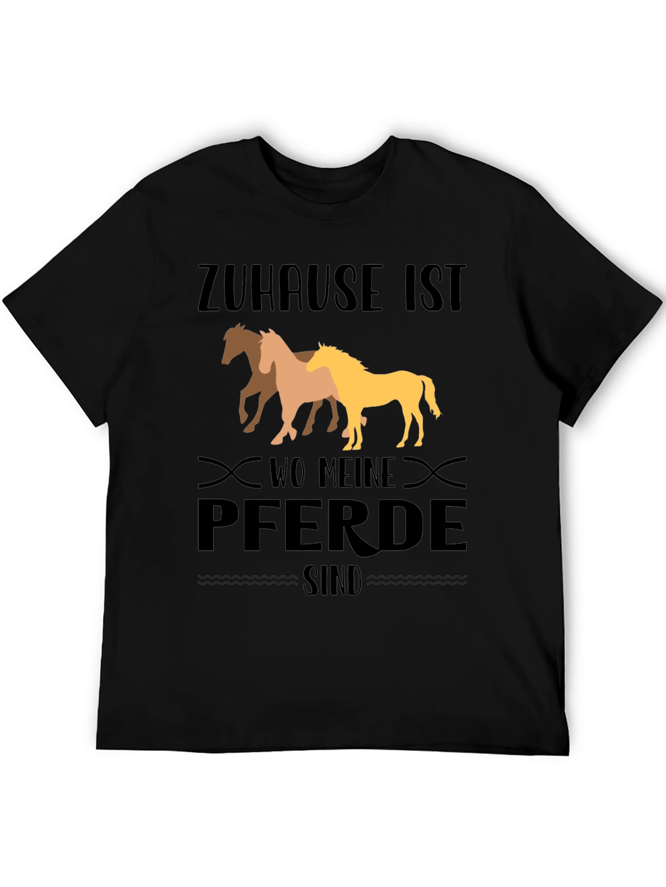 Horse Lover T-Shirt - Home is Where My Horses Are