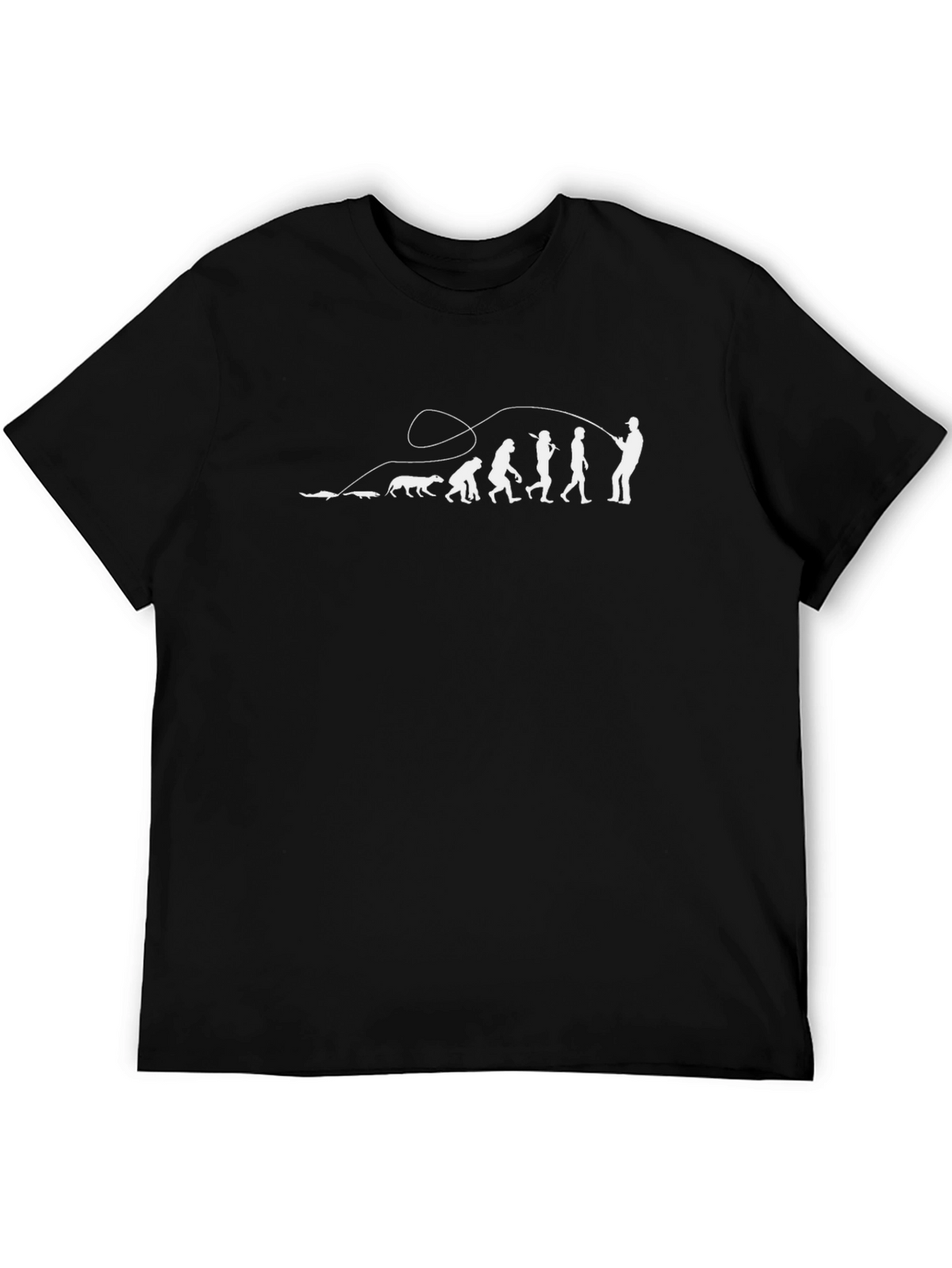 Evolution of Fishing T-Shirt - Humorous Angler Tee
