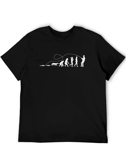 Evolution of Fishing T-Shirt - Humorous Angler Tee