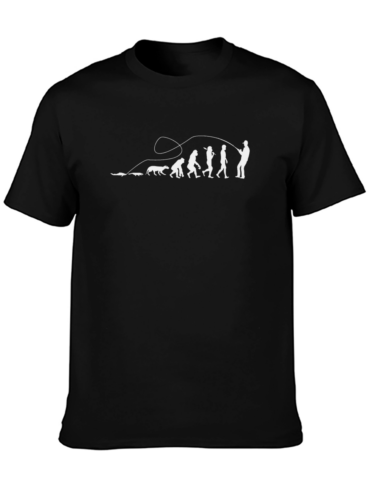 Evolution of Fishing T-Shirt - Humorous Angler Tee
