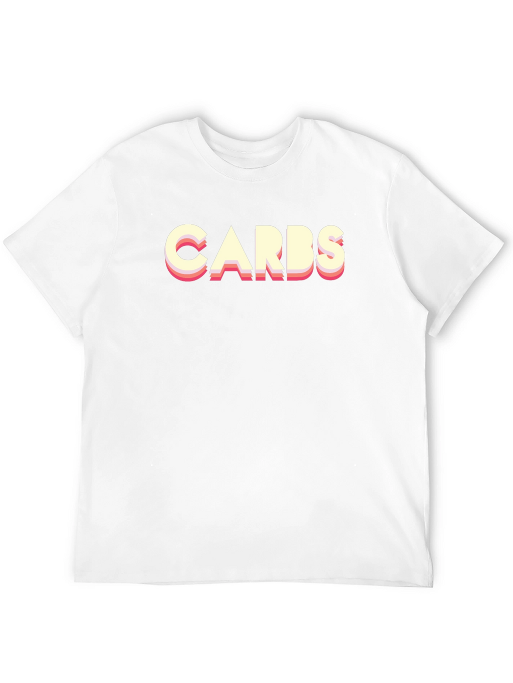 Carbs Graphic Tee - Retro Style Black T-Shirt