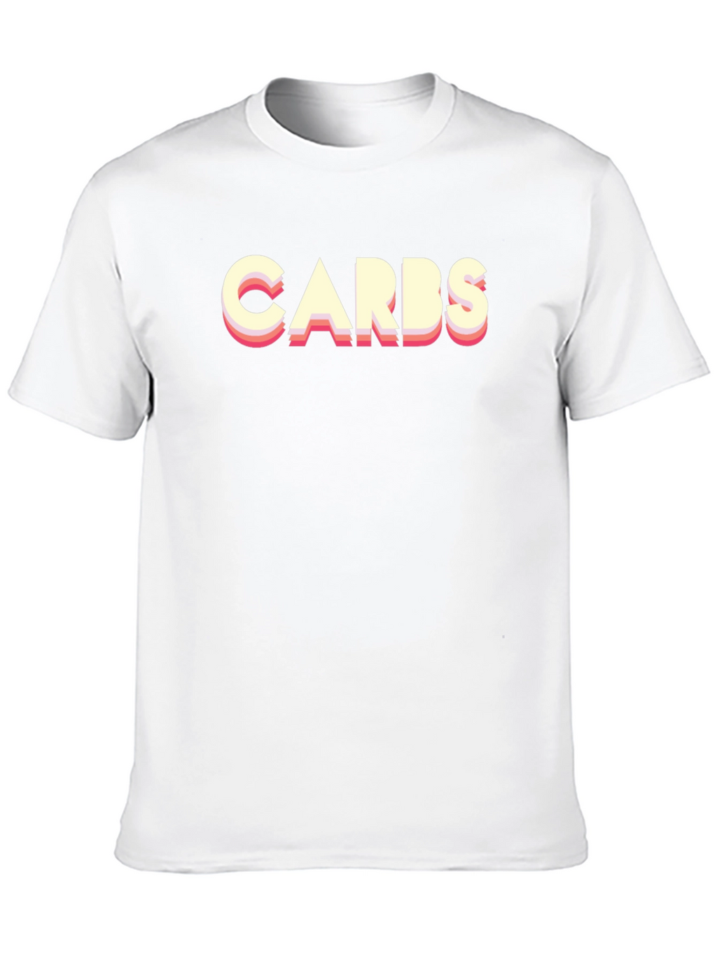 Carbs Graphic Tee - Retro Style Black T-Shirt