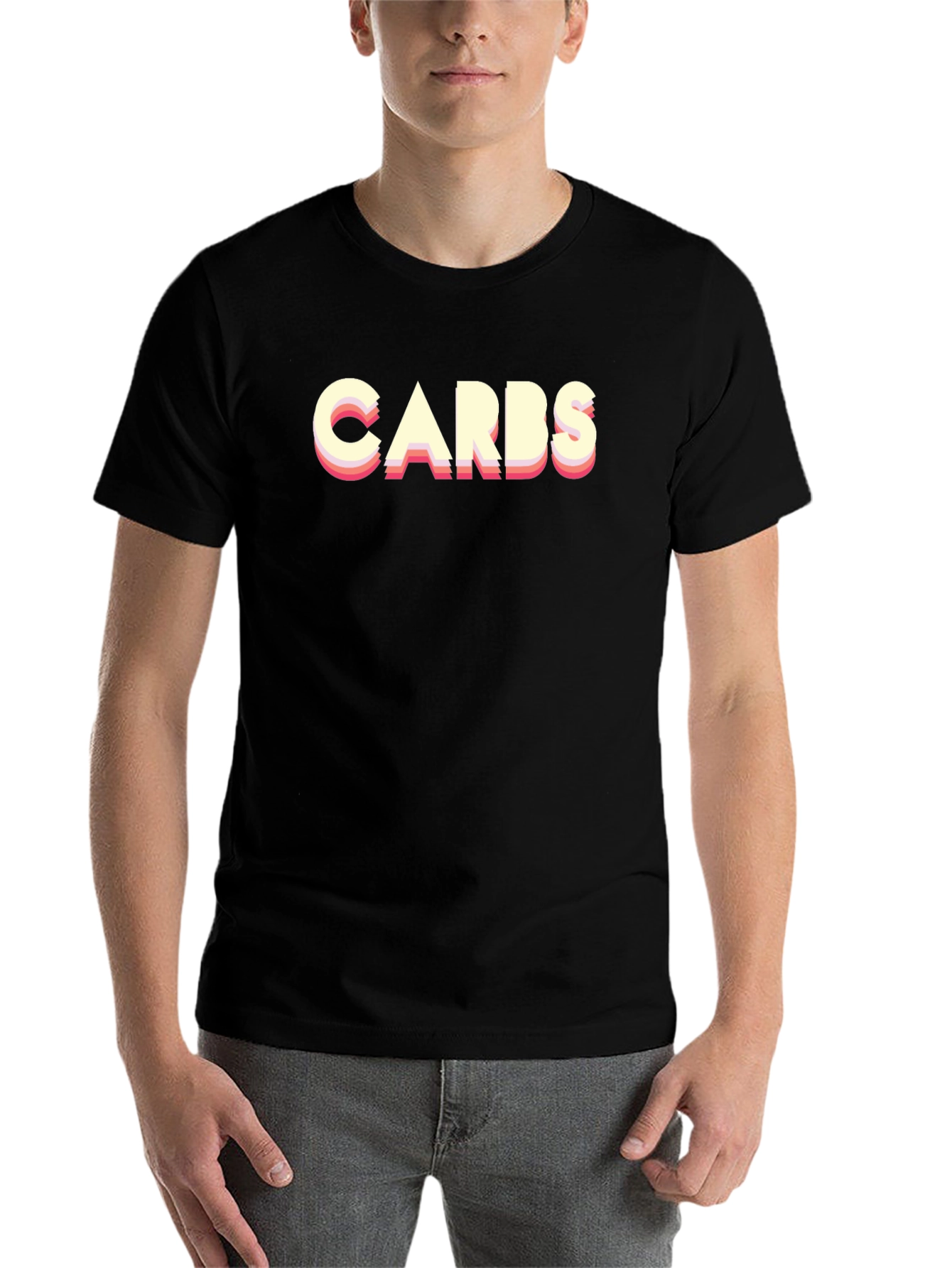 Carbs Graphic Tee - Retro Style Black T-Shirt