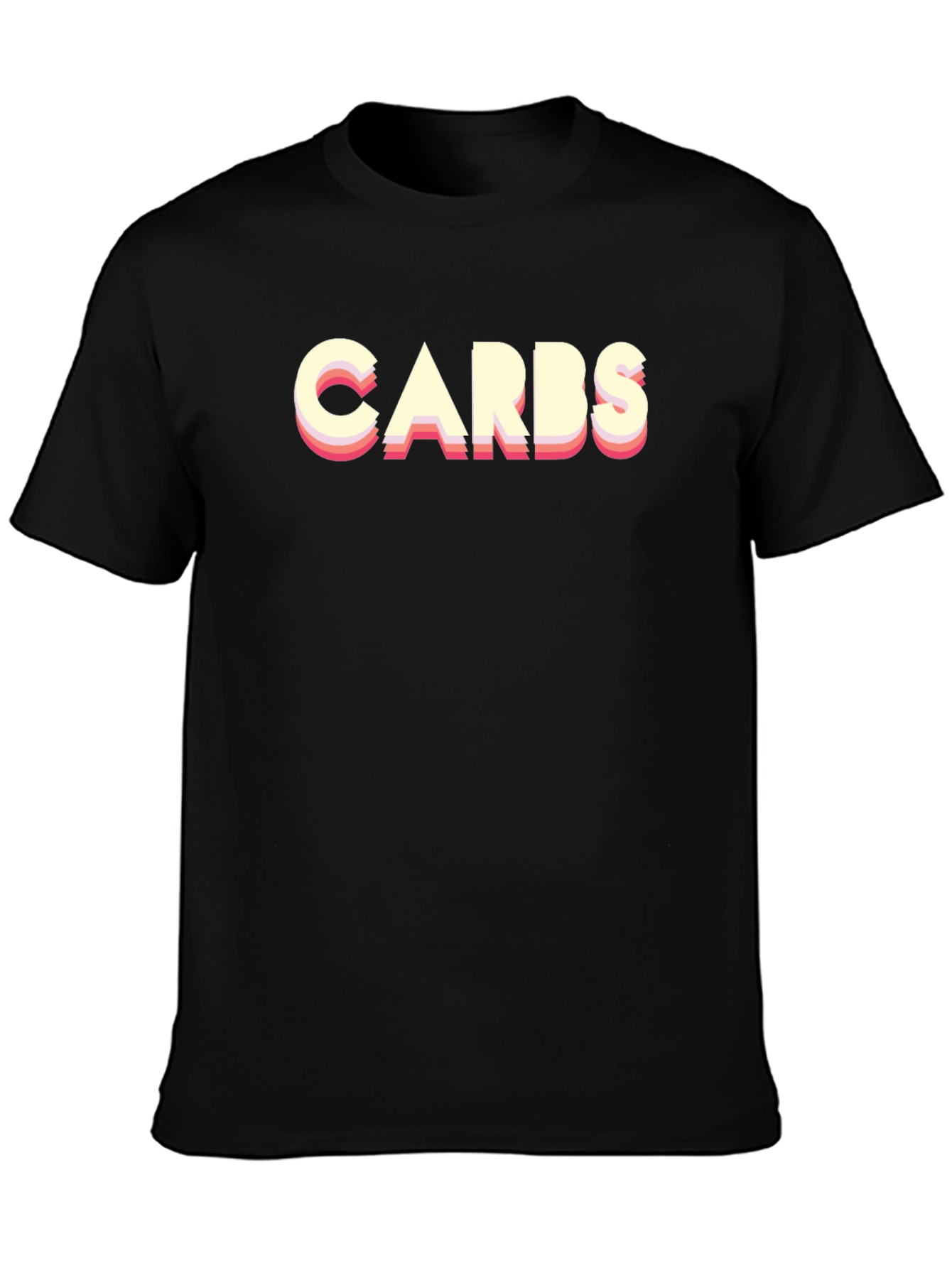 Carbs Graphic Tee - Retro Style Black T-Shirt