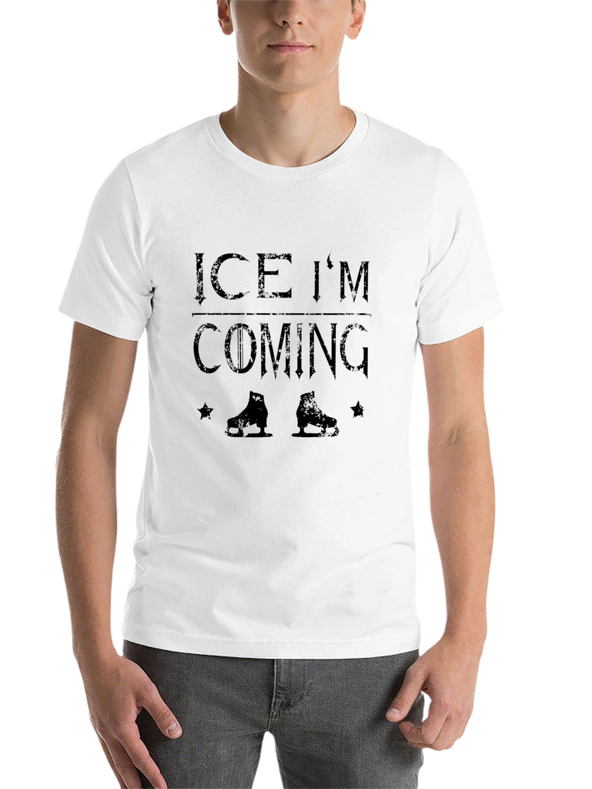 Ice Im Coming Skates Graphic T-Shirt