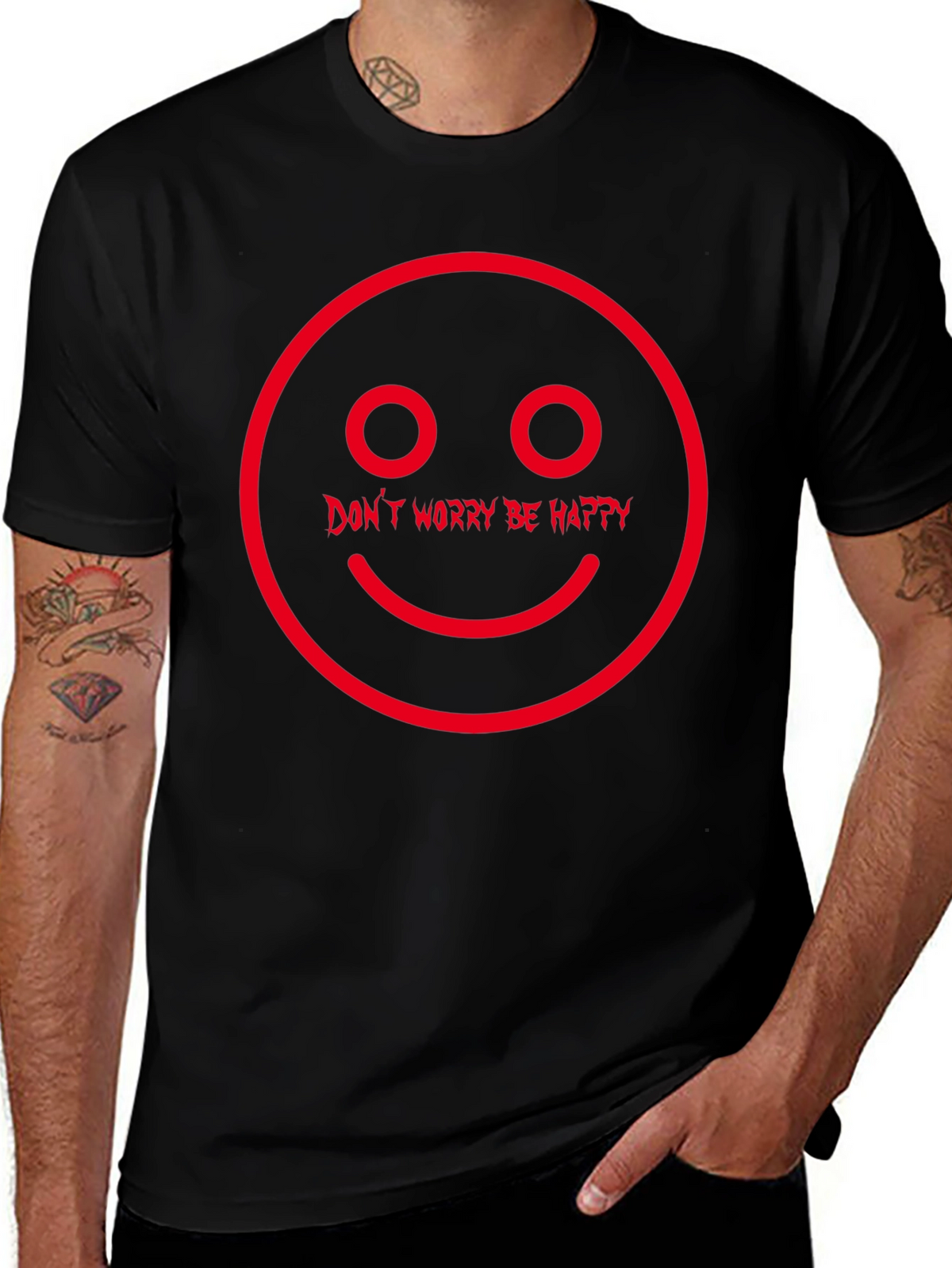 Dont Worry Be Happy Graphic T-Shirt