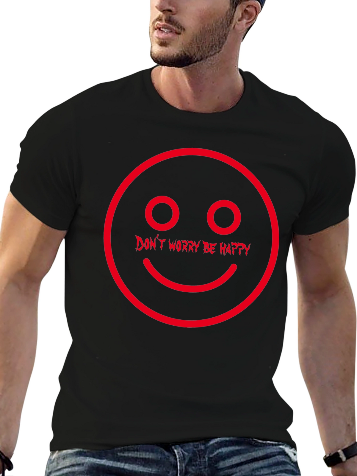 Dont Worry Be Happy Graphic T-Shirt