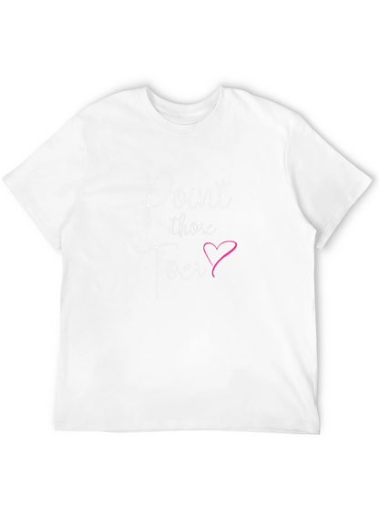 Point Those Toes Graphic Tee - Black Cotton T-Shirt