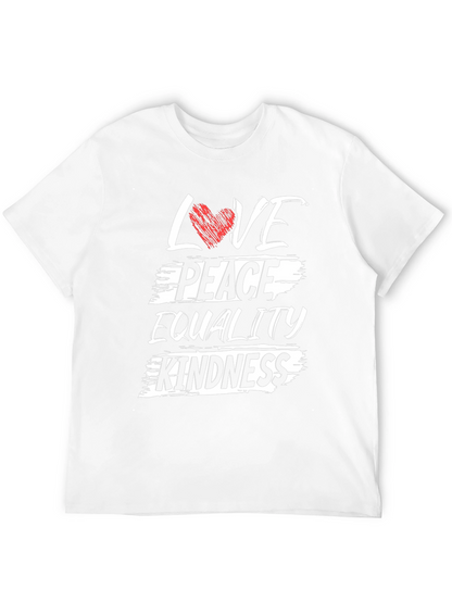 Love Peace Equality Kindness Graphic T-Shirt