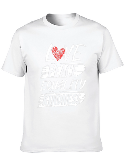 Love Peace Equality Kindness Graphic T-Shirt