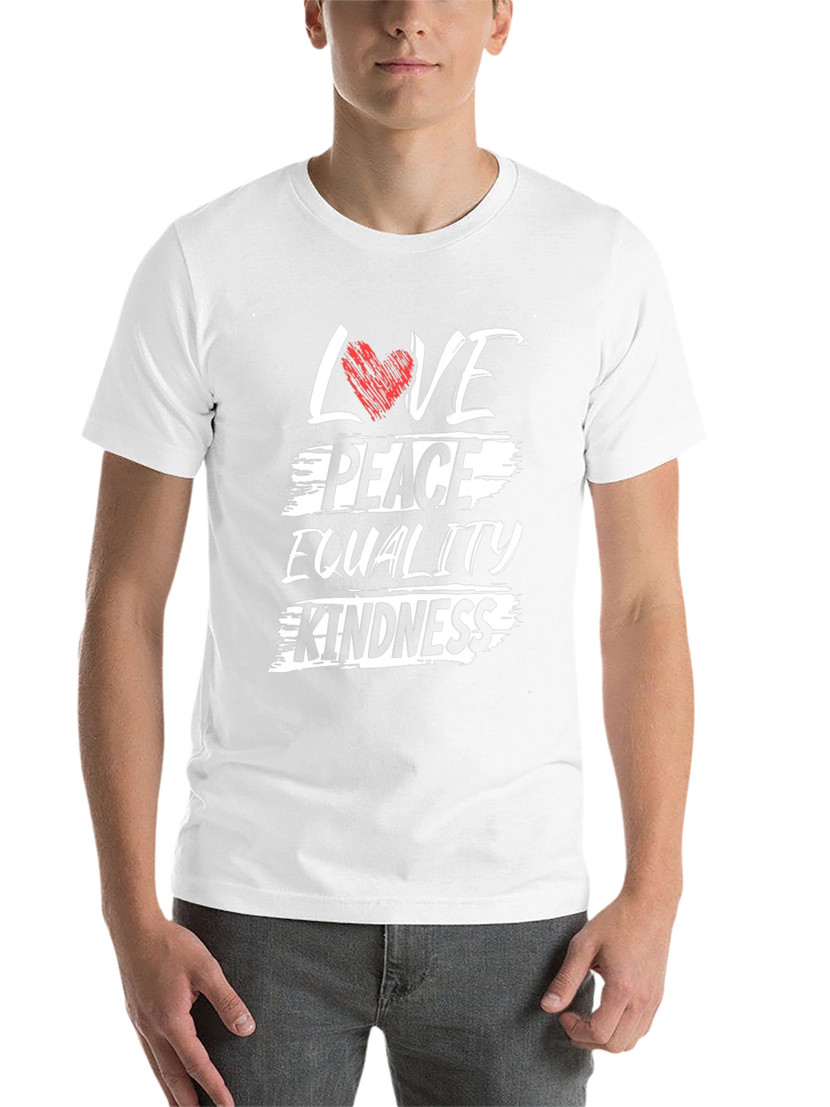 Love Peace Equality Kindness Graphic T-Shirt