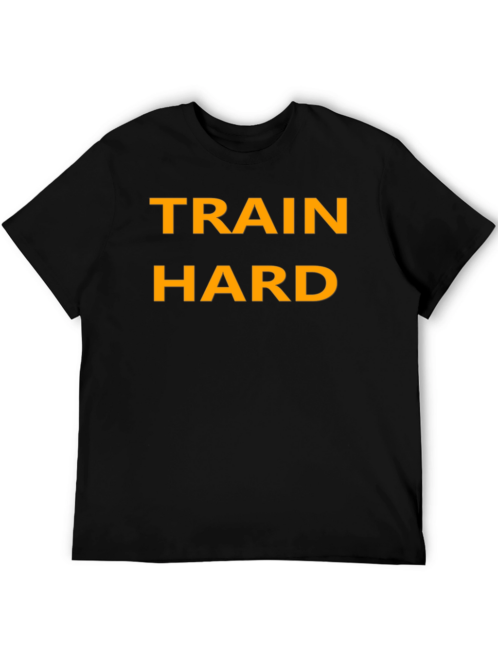 Train Hard Black T-Shirt - Motivational Fitness Apparel