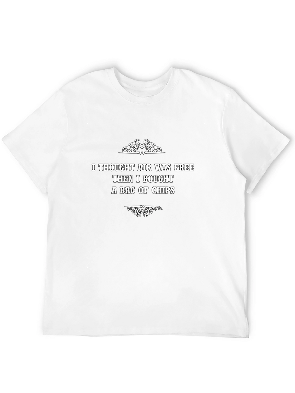 Funny Air in Chips Black T-Shirt