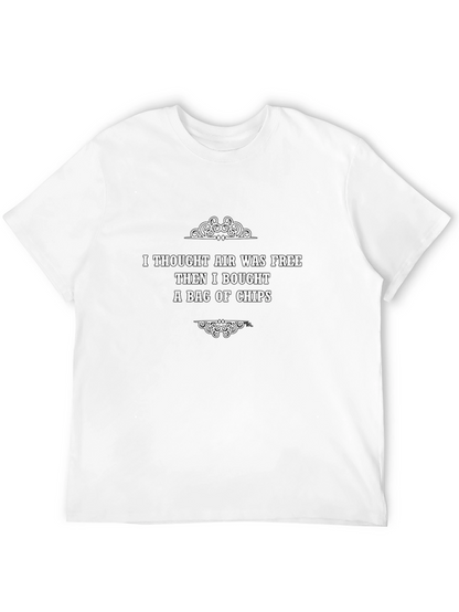 Funny Air in Chips Black T-Shirt