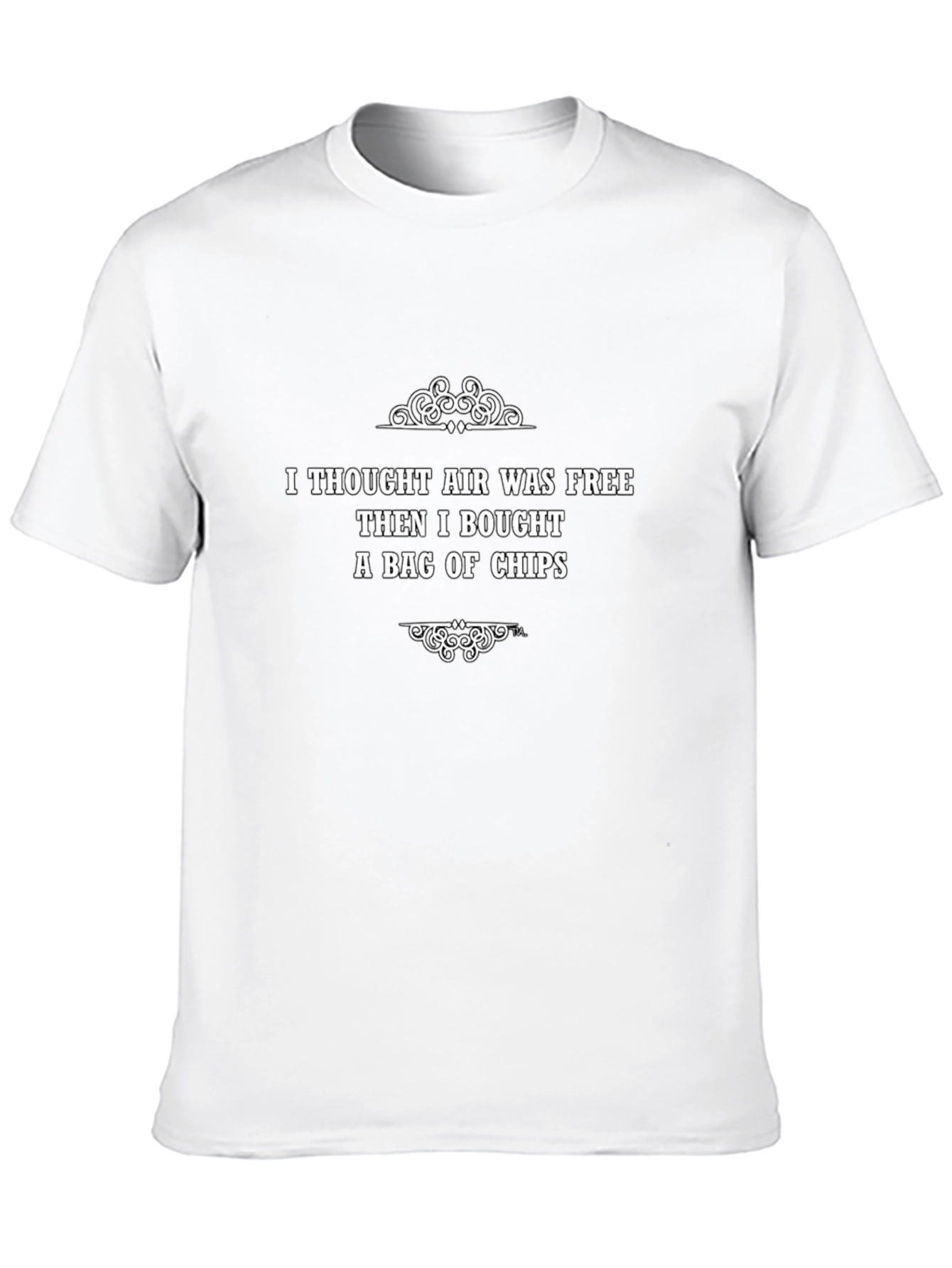 Funny Air in Chips Black T-Shirt