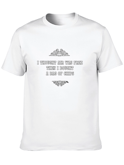 Funny Air in Chips Black T-Shirt