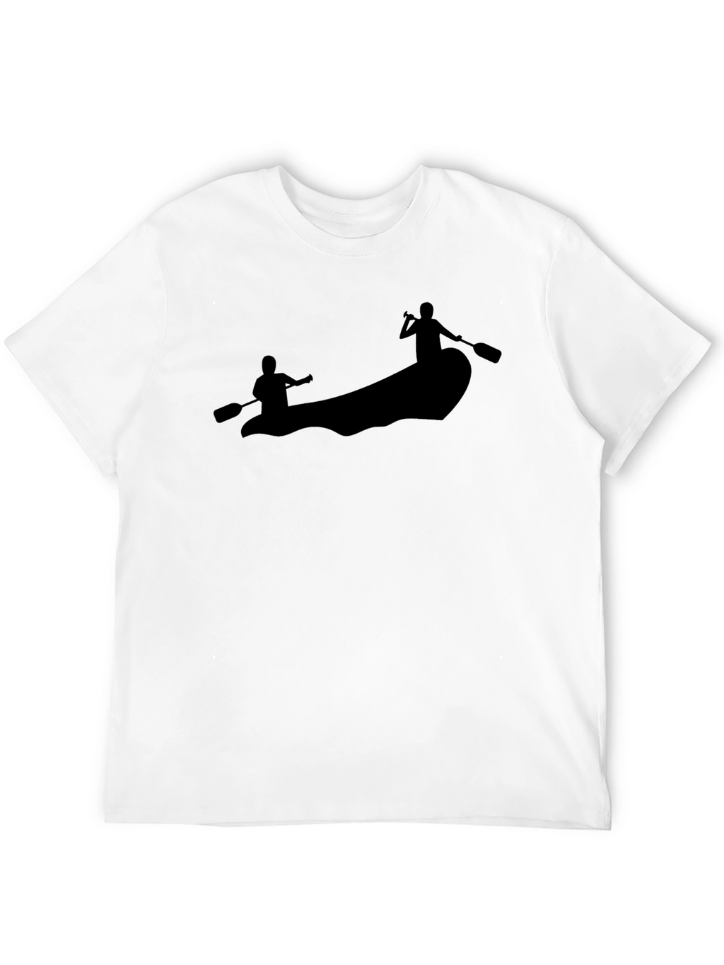 Rafting Adventure Tee - Black Crew Neck T-Shirt