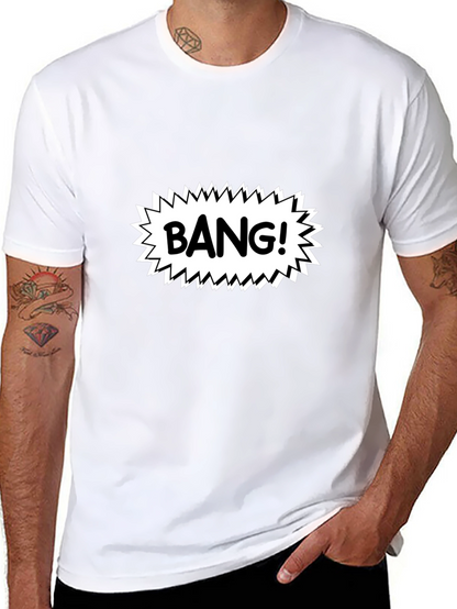 BANG! Graphic Print Black T-Shirt