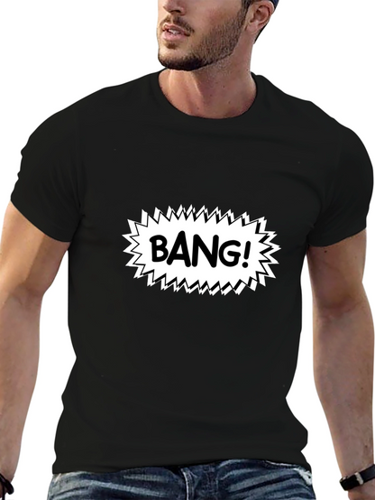 BANG! Graphic Print Black T-Shirt