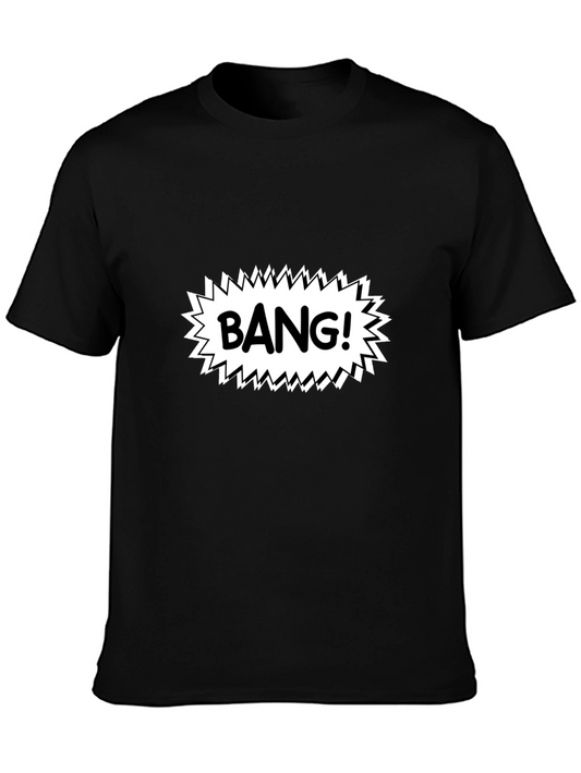 BANG! Graphic Print Black T-Shirt