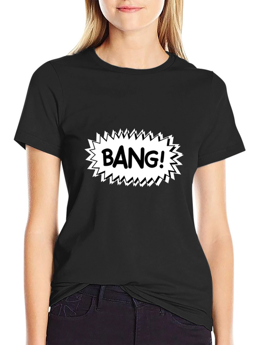 BANG! Graphic Print Black T-Shirt
