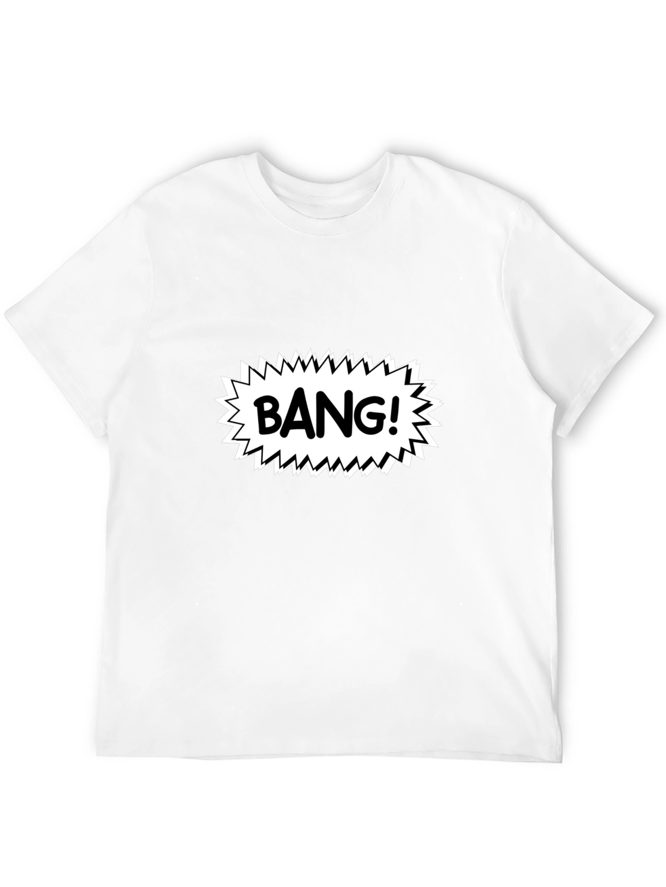 BANG! Graphic Print Black T-Shirt