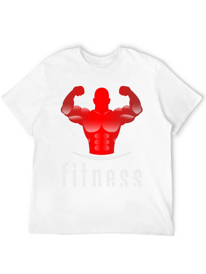 Fitness Graphic Tee - Black Gym Shirt