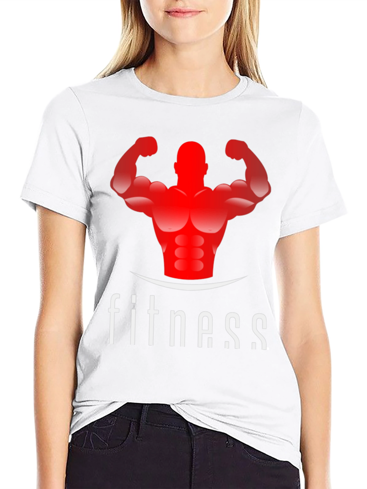 Fitness Graphic Tee - Black Gym Shirt