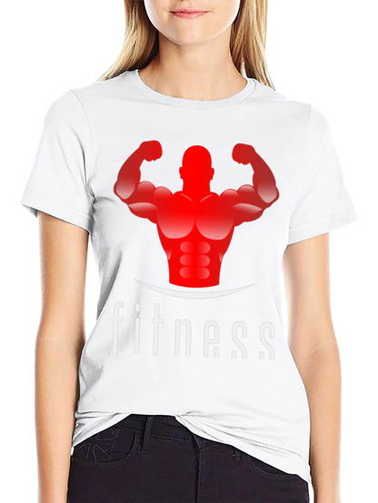 Fitness Graphic Tee - Black Gym Shirt
