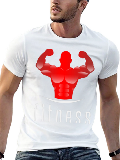 Fitness Graphic Tee - Black Gym Shirt
