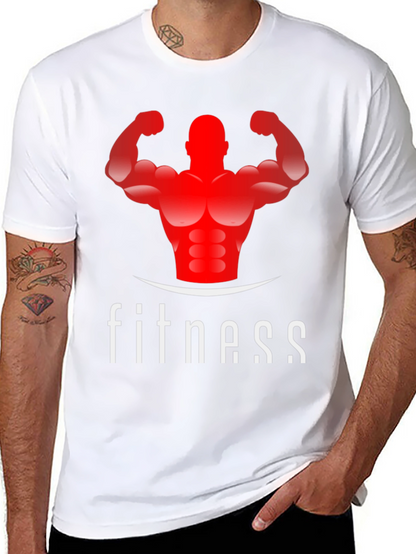 Fitness Graphic Tee - Black Gym Shirt