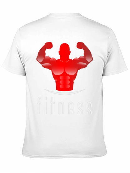 Fitness Graphic Tee - Black Gym Shirt