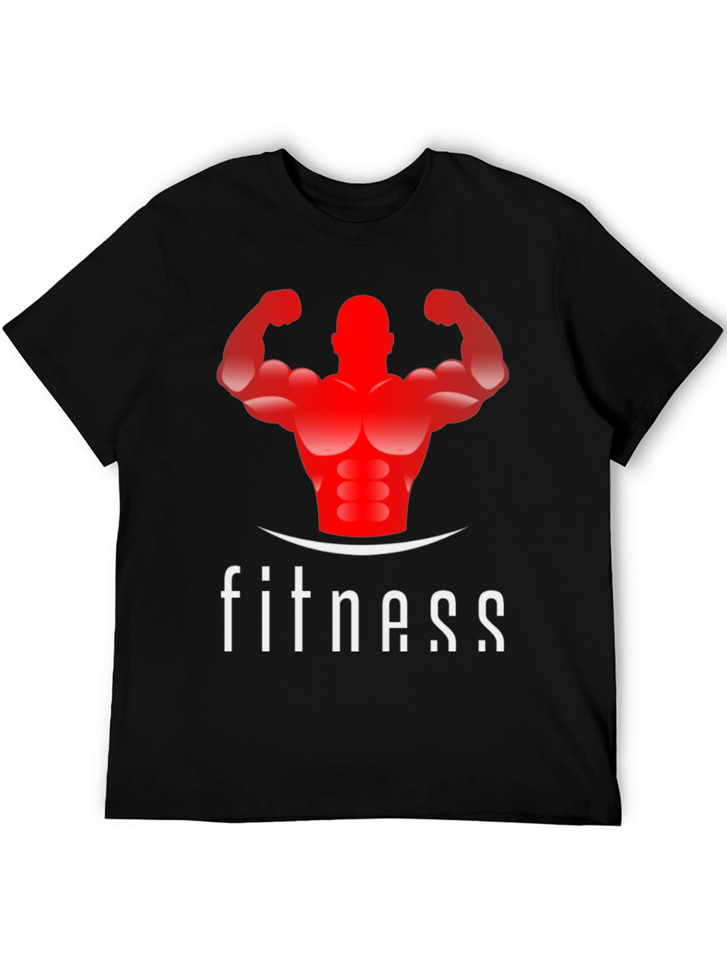 Fitness Graphic Tee - Black Gym Shirt