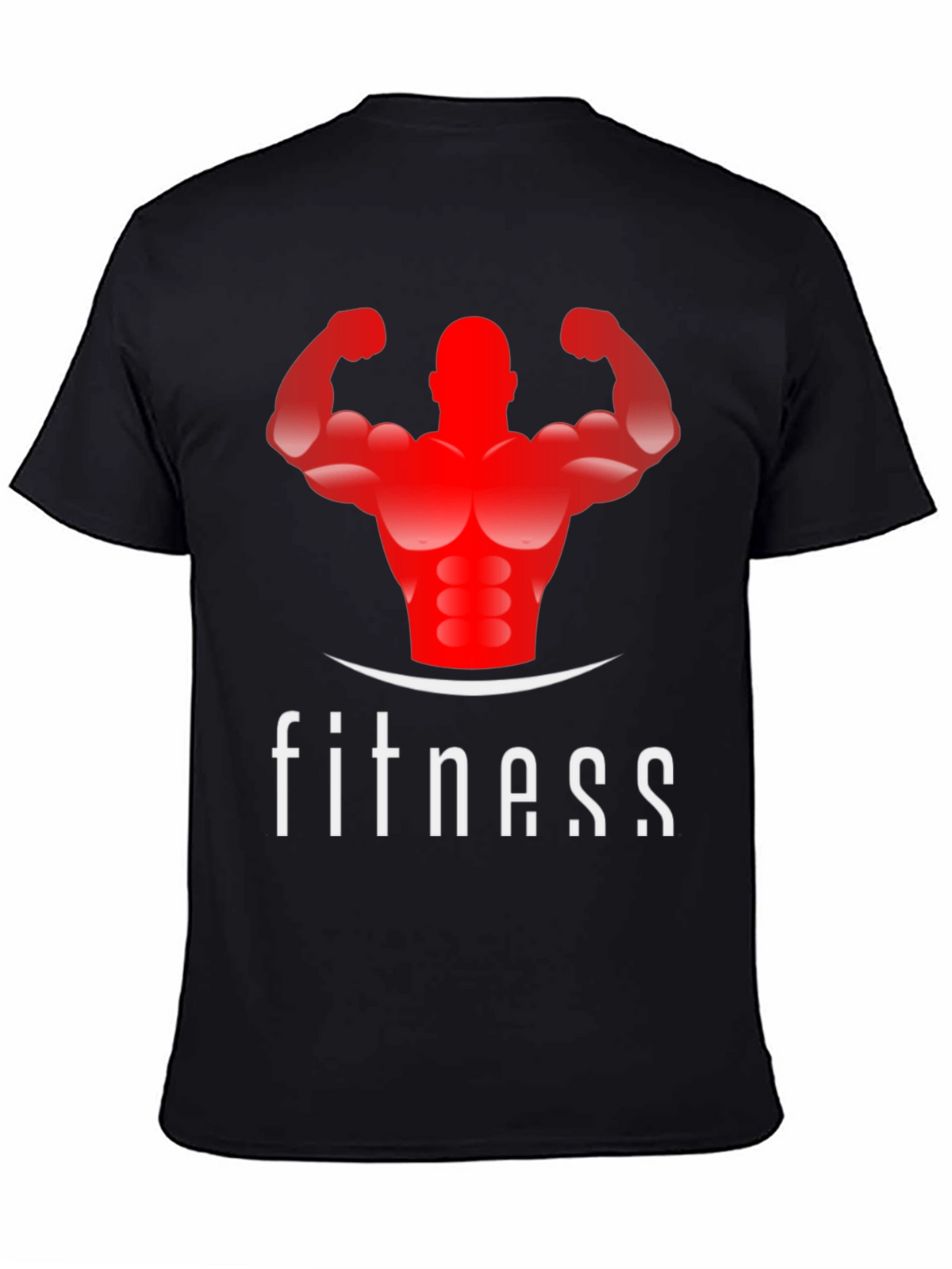 Fitness Graphic Tee - Black Gym Shirt