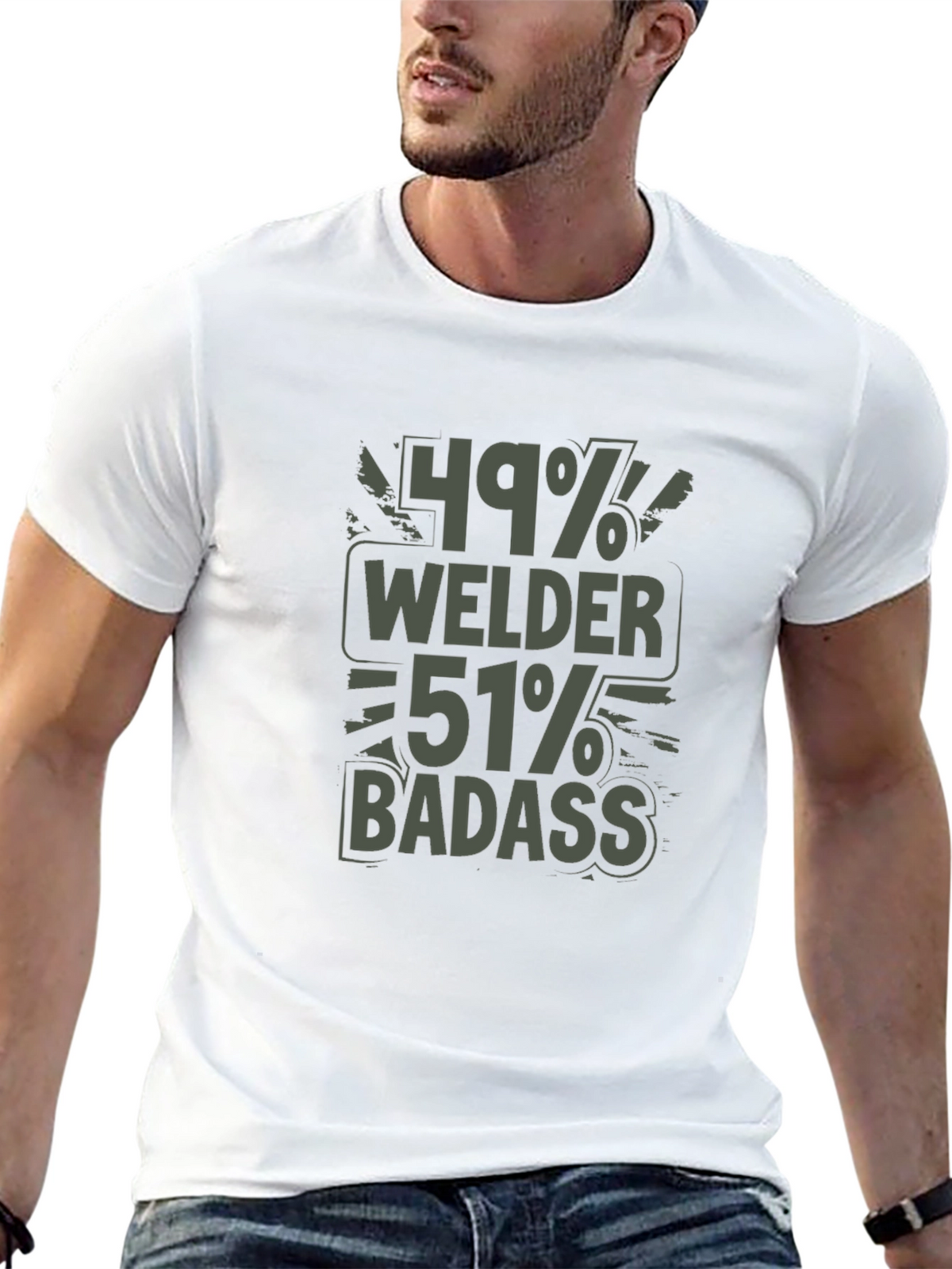 Welder Badass Graphic T-Shirt