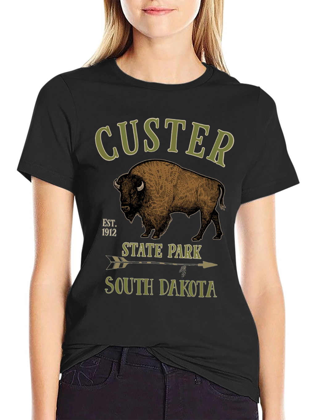 Custer State Park T-Shirt - Bison Design