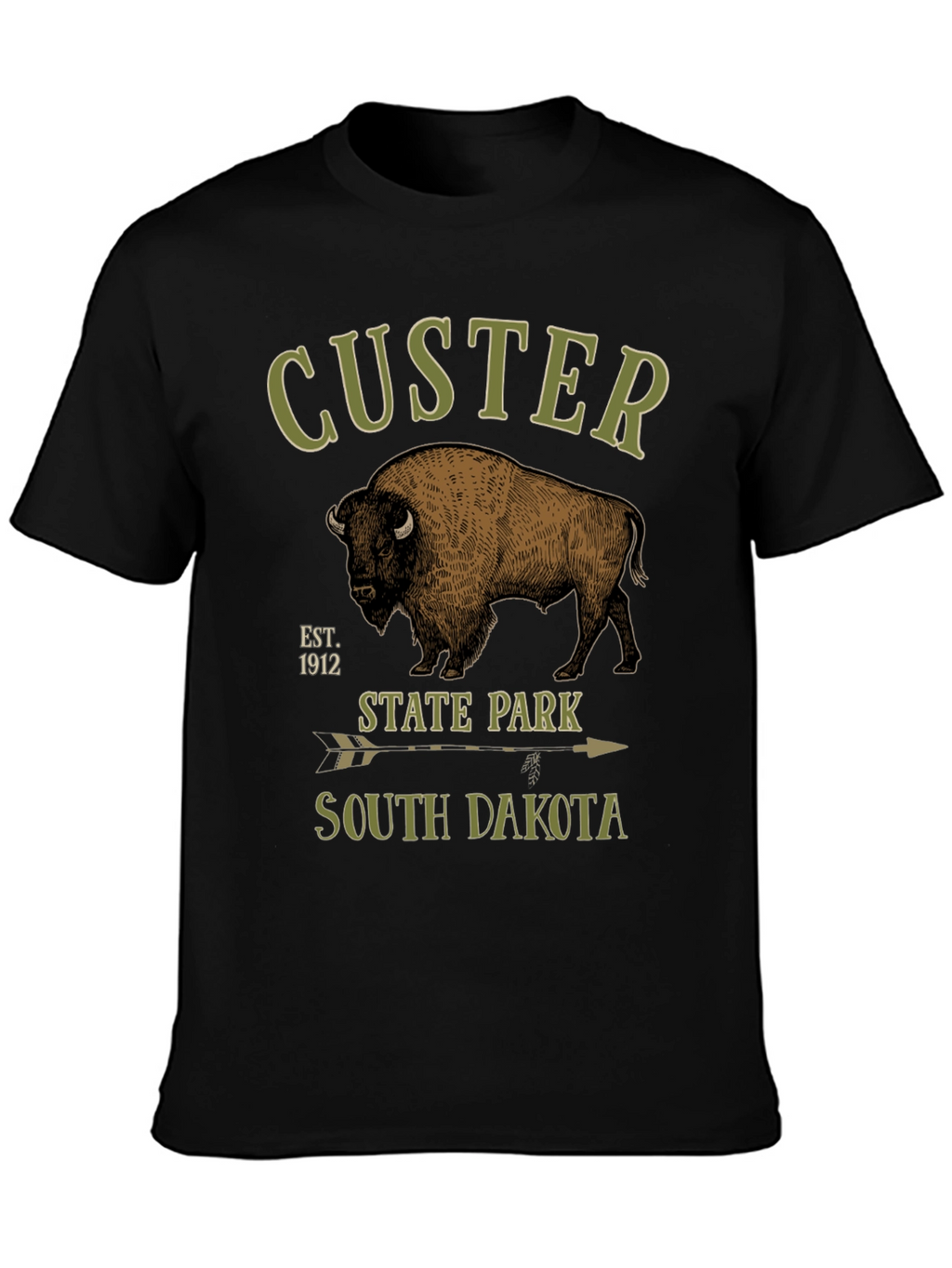 Custer State Park T-Shirt - Bison Design
